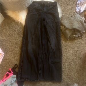 American Eagle Outfitters Black Flare Wide Leg Jeans